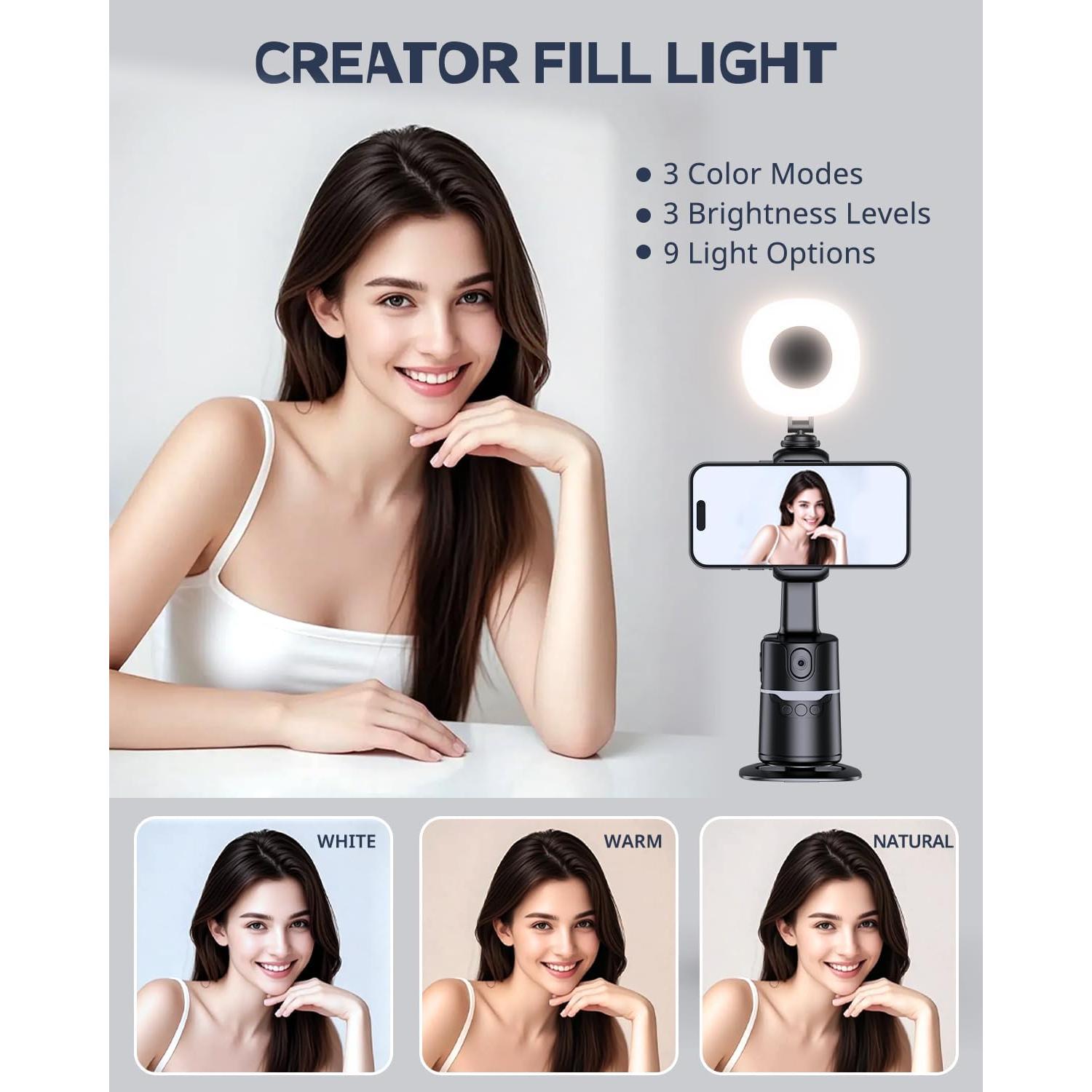 Trípode Automático UBeesize Q14 con Seguimiento Facial 360°