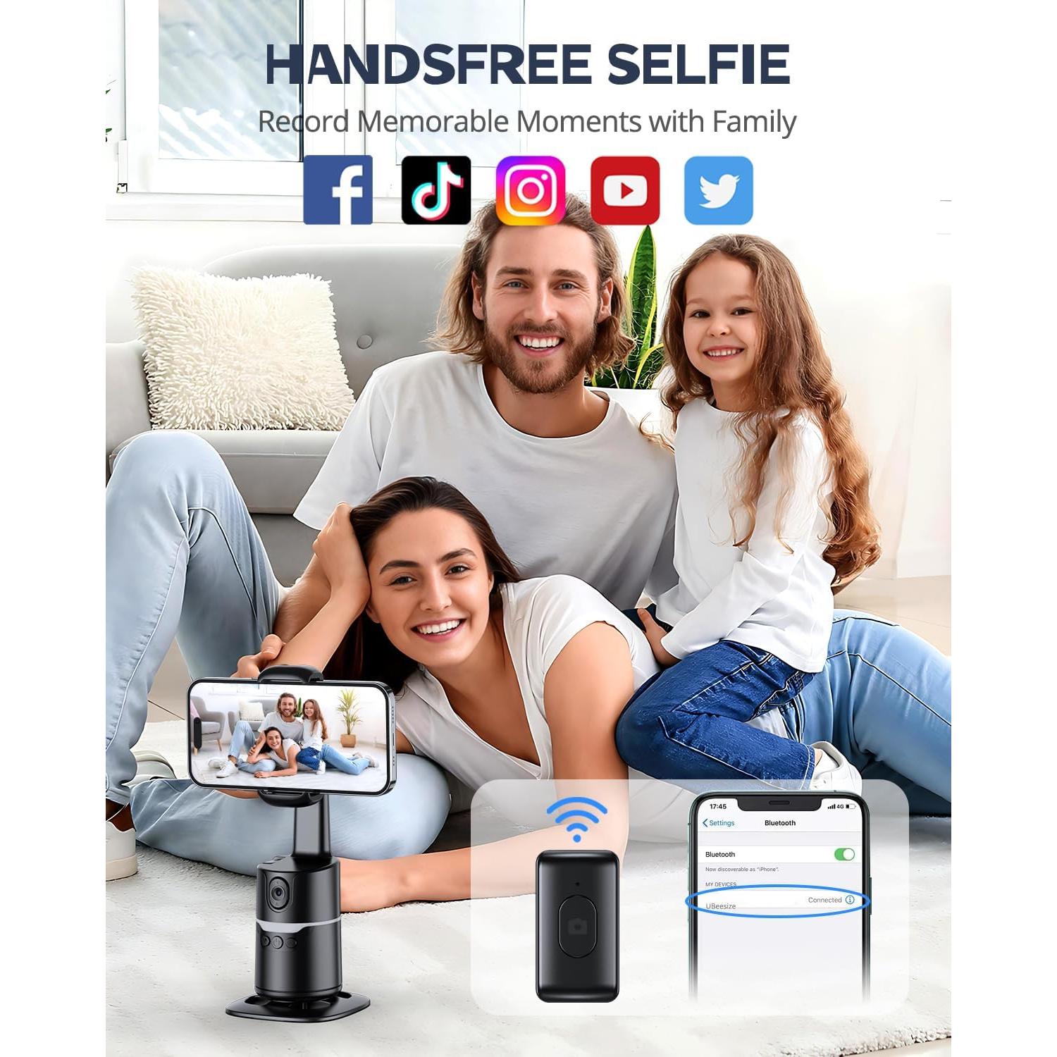 Trípode Automático UBeesize Q14 con Seguimiento Facial 360°