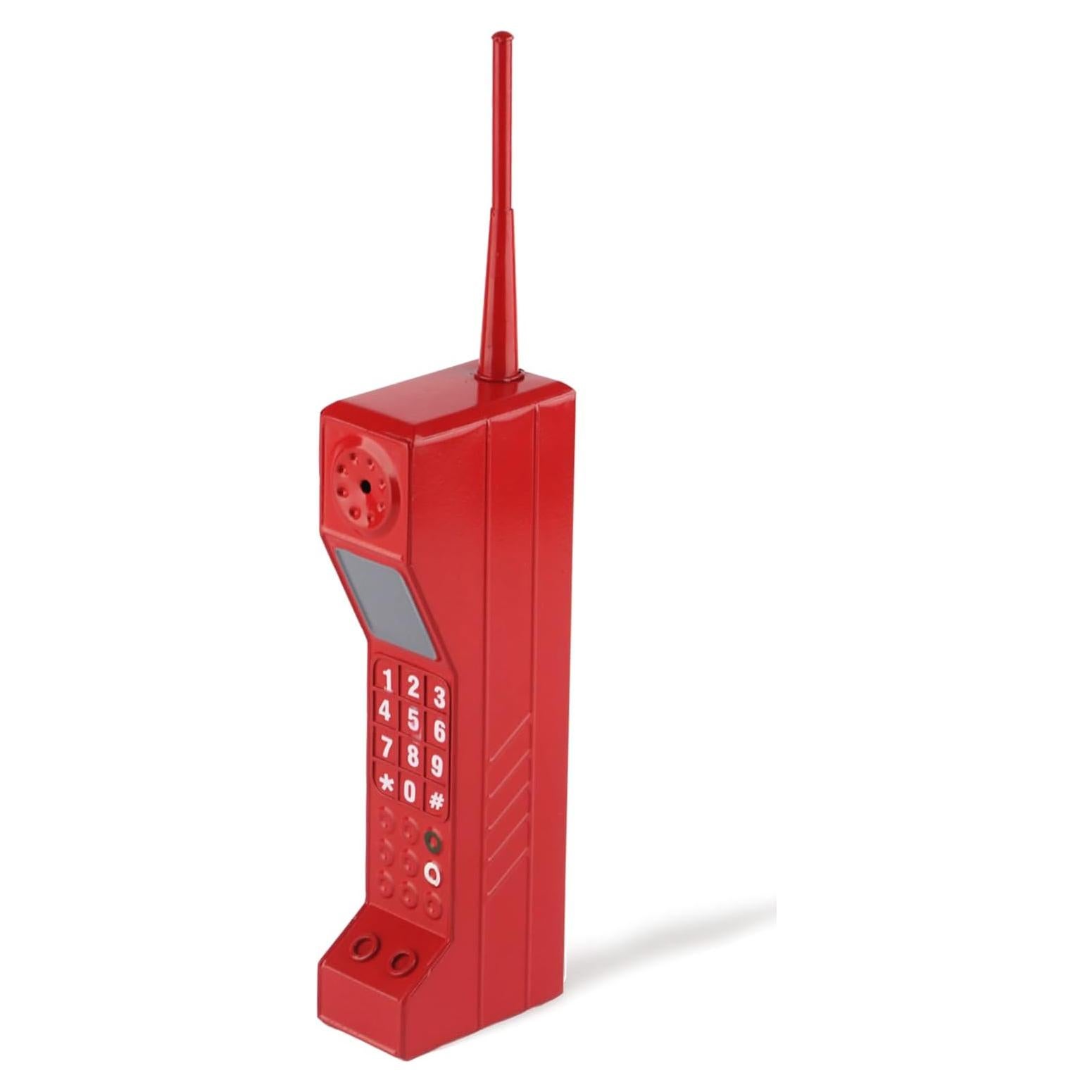 Teléfono Celular Retro Zerone Rojo Vintage para Decoración