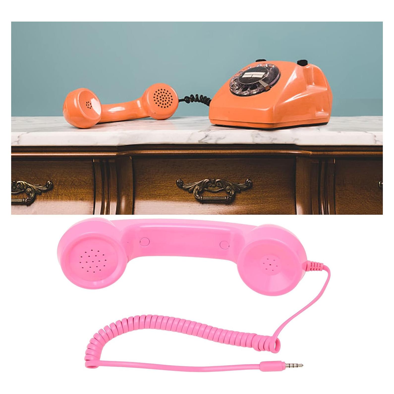 Auricular Retro EIMSOAH 3.5mm para Smartphones y PC Rosa