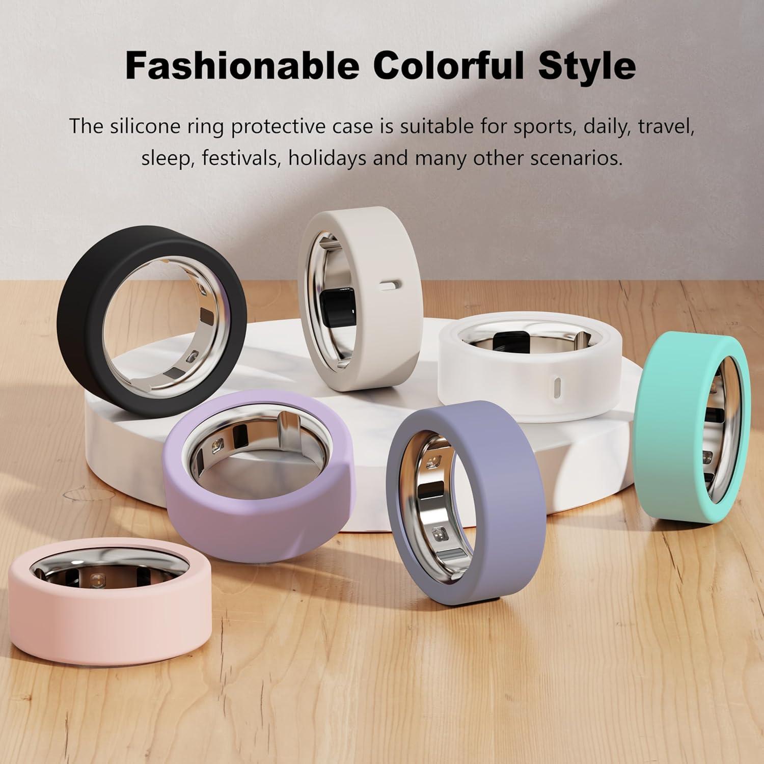 Protector de Silicona para Oura Ring 4 y Gen 3 - Negro/Transparente