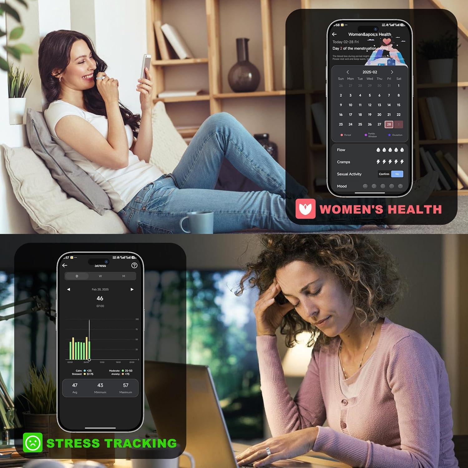 Anillo Inteligente SEEKZERO Plata Talla 10 - Fitness y Salud