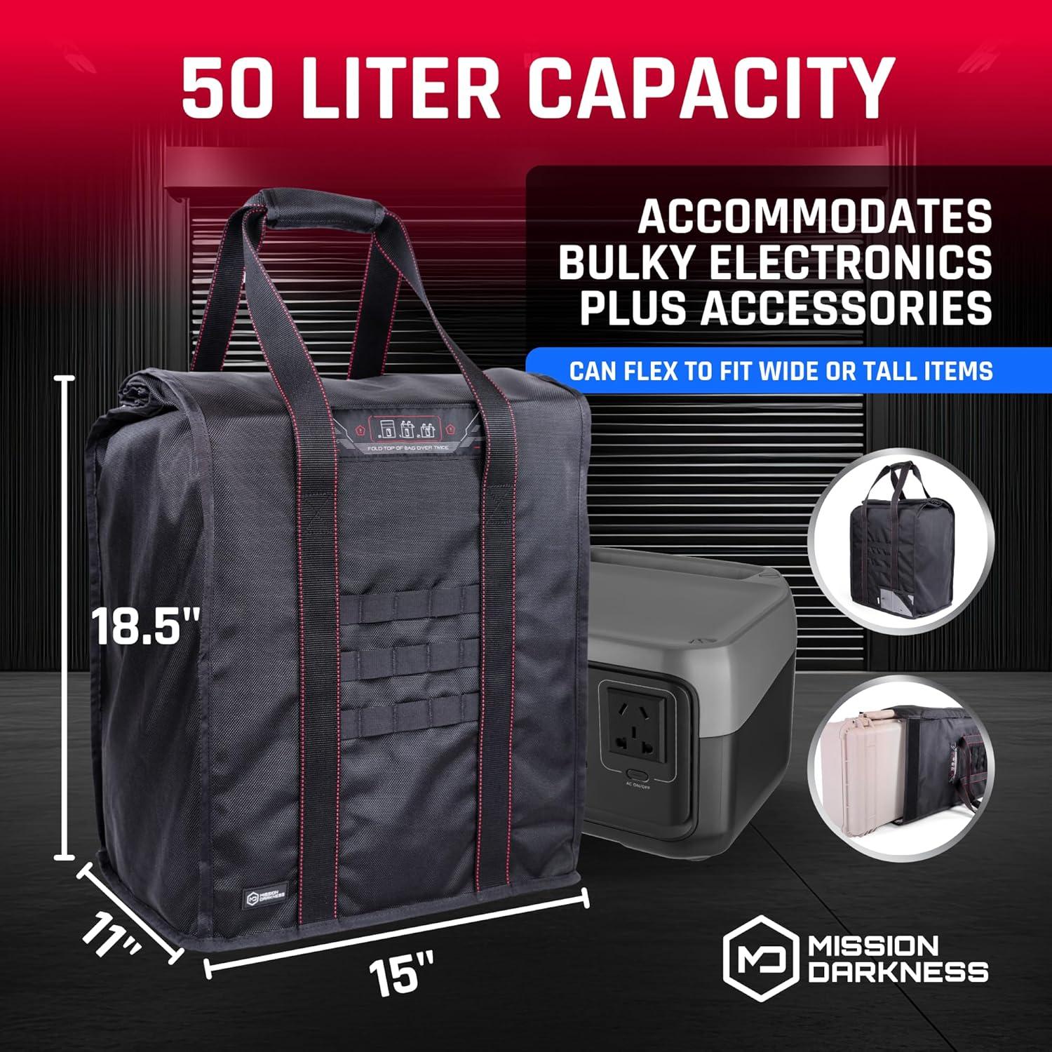 Bolsa Faraday T10 Mission Darkness - Protección RF EMP 38cm