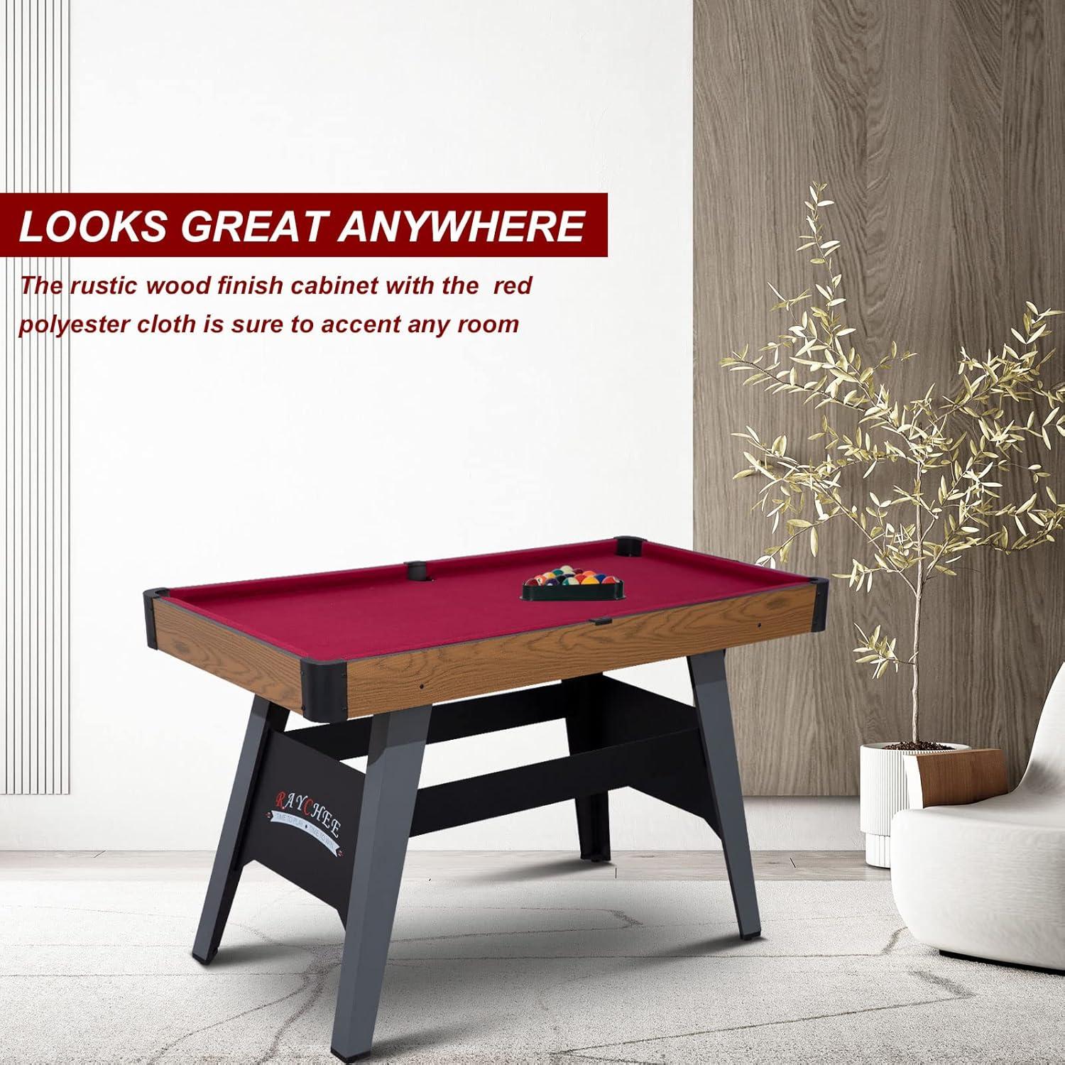 Mesa de Billar Portátil REAHOISY 48" Madera Ingenierizada