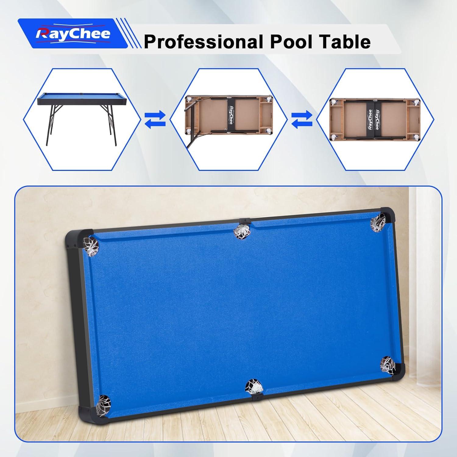 Mesa de Billar Plegable REAHOISY 122 cm con Accesorios