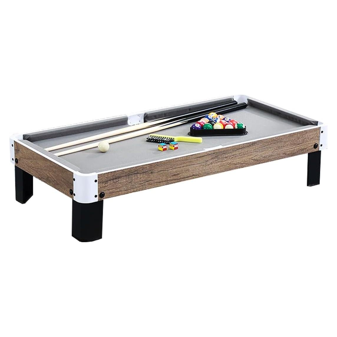 Mesa de Billar Mini Ovewibi 101.6x50.8cm Verde/Gris