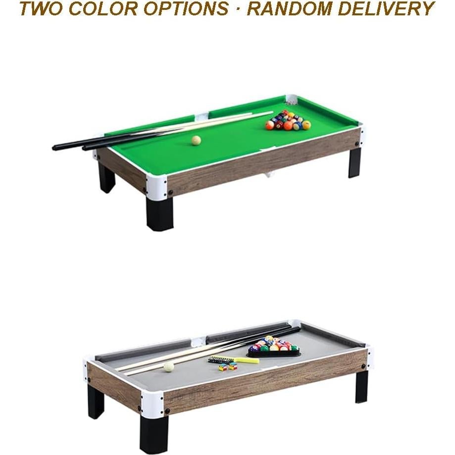 Mesa de Billar Mini Ovewibi 101.6x50.8cm Verde/Gris