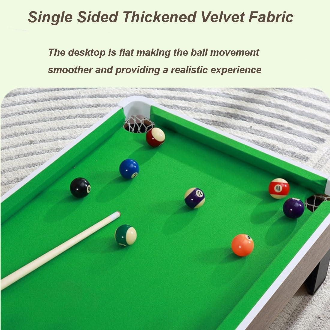 Mesa de Billar Mini Ovewibi 101.6x50.8cm Verde/Gris