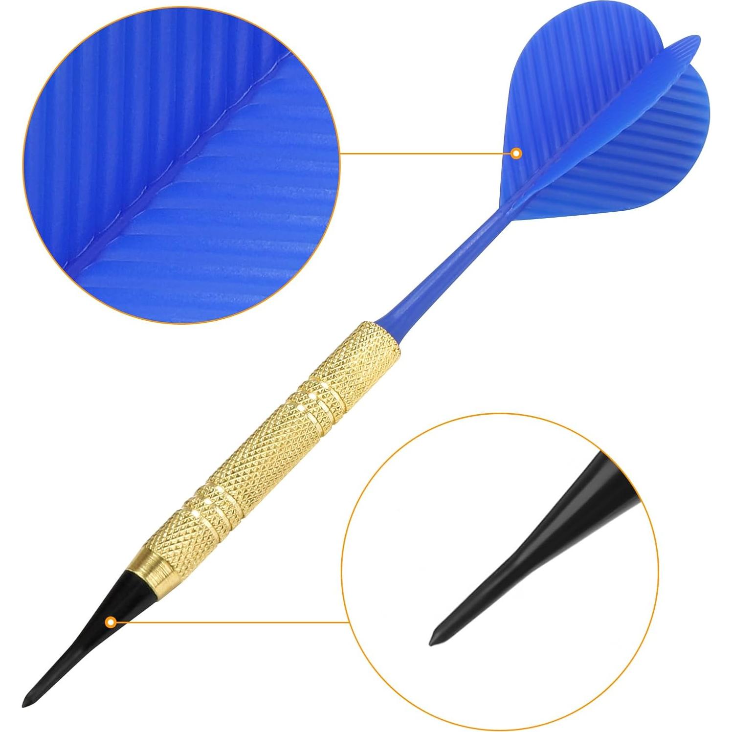 Dardos de Punta Suave Accmor AC8304 - 12 Piezas con 100 Puntas