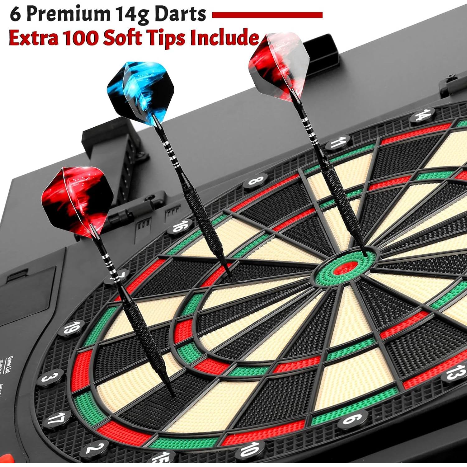 Gabinete de Dardos Electrónicos Haoteey con Marcador LED 40 Juegos