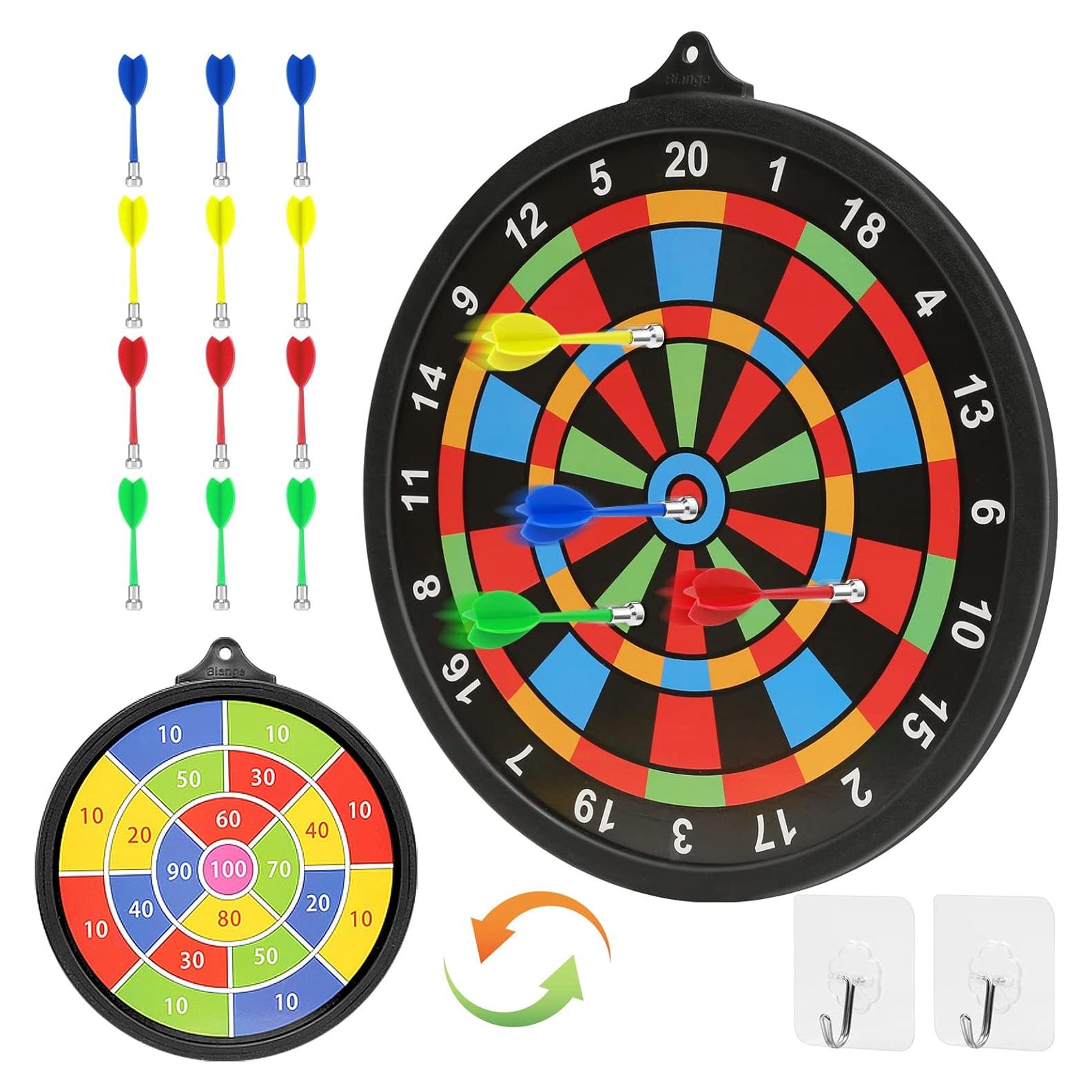 Tablero de Dardos Magnético Biange 34x37 cm con 12 Dardos