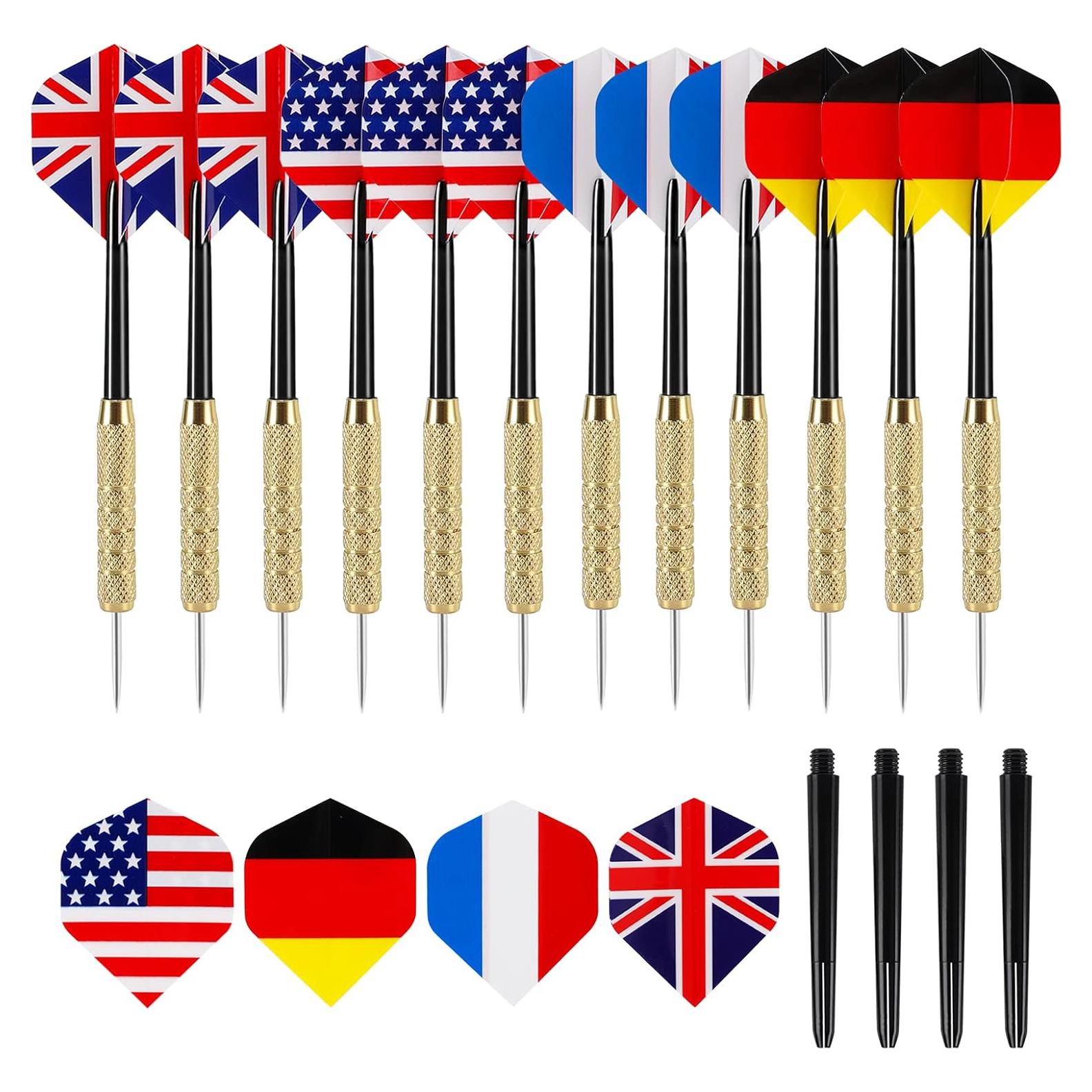 Set de Dardos de Acero Inoxidable Accmor 12 Piezas 18g