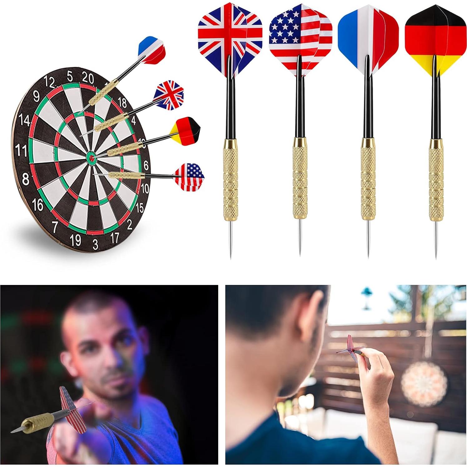 Set de Dardos de Acero Inoxidable Accmor 12 Piezas 18g