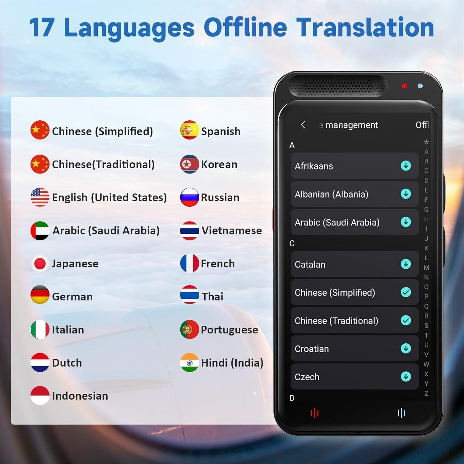 Traductor de Idiomas Simbago Z6 138 Idiomas Pantalla 4.1"
