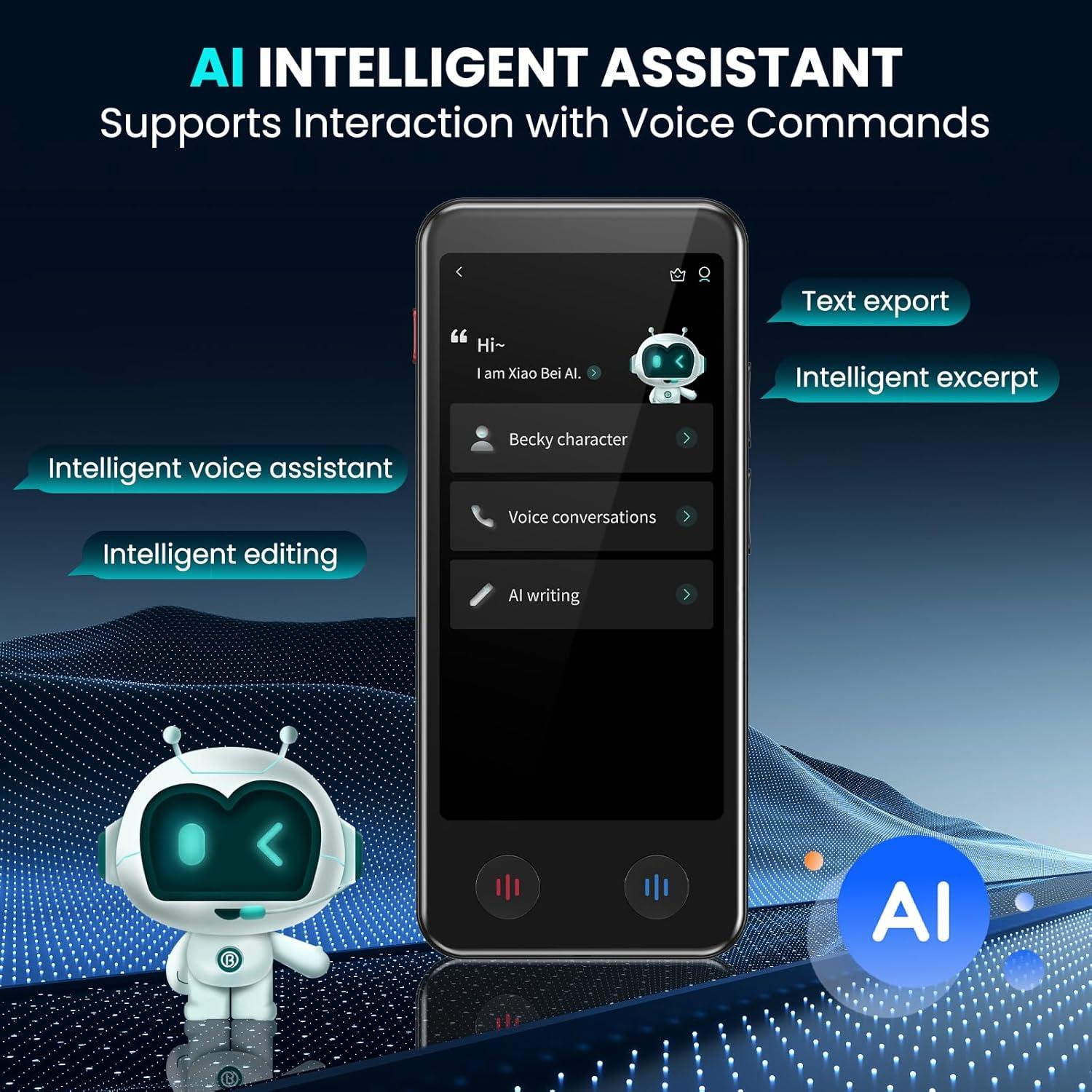 Traductor de Idiomas AI FLTIDUNDI A100 Pantalla Doble 150 Idiomas