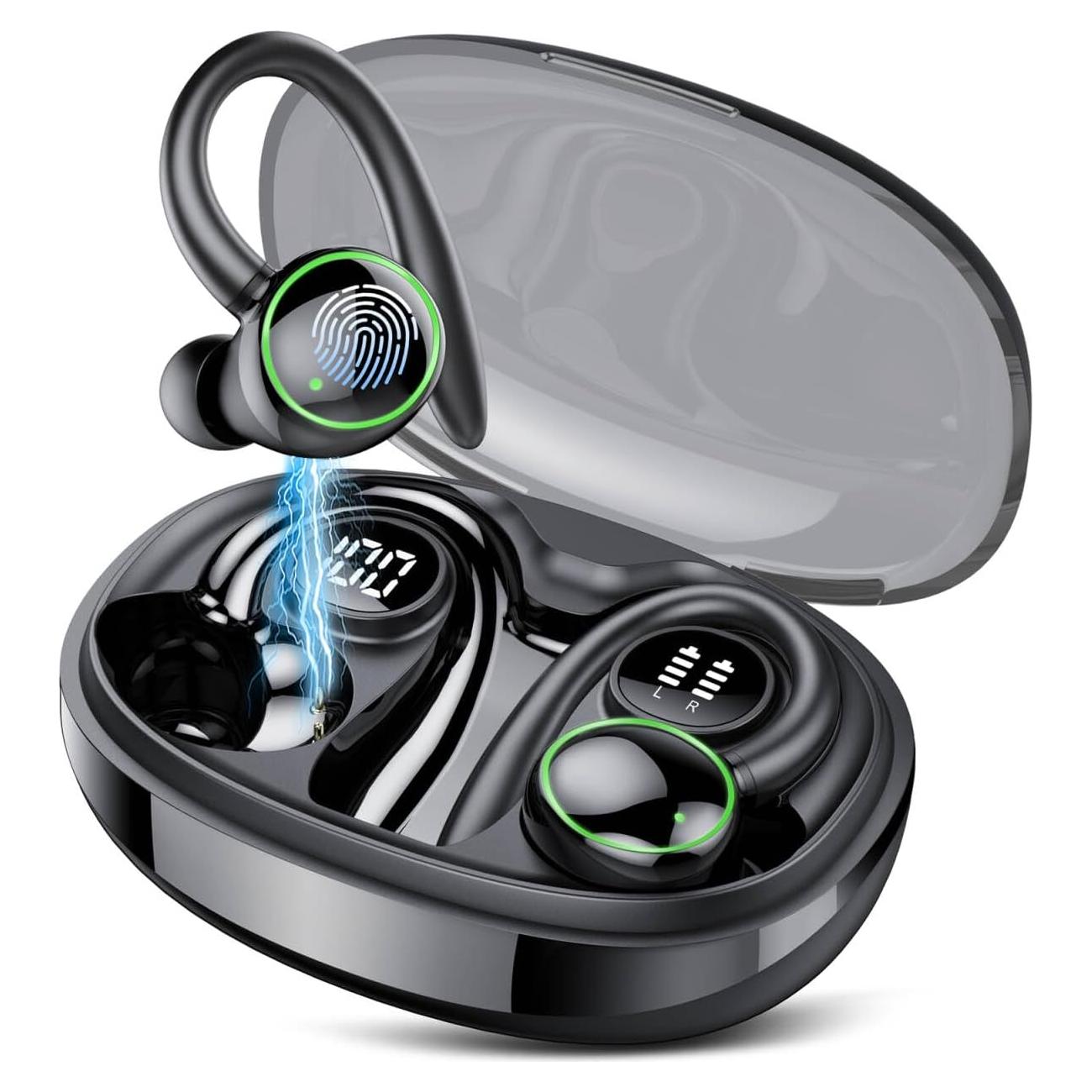 Ai Translation Earbuds Real Time, 164 AI Language Translator Earbuds,3-in-1 Translator Earbud Bluetooth 5.4 with 5 Translation Modes,48H Translatior Headphones for Travel, Business, Learning, Black