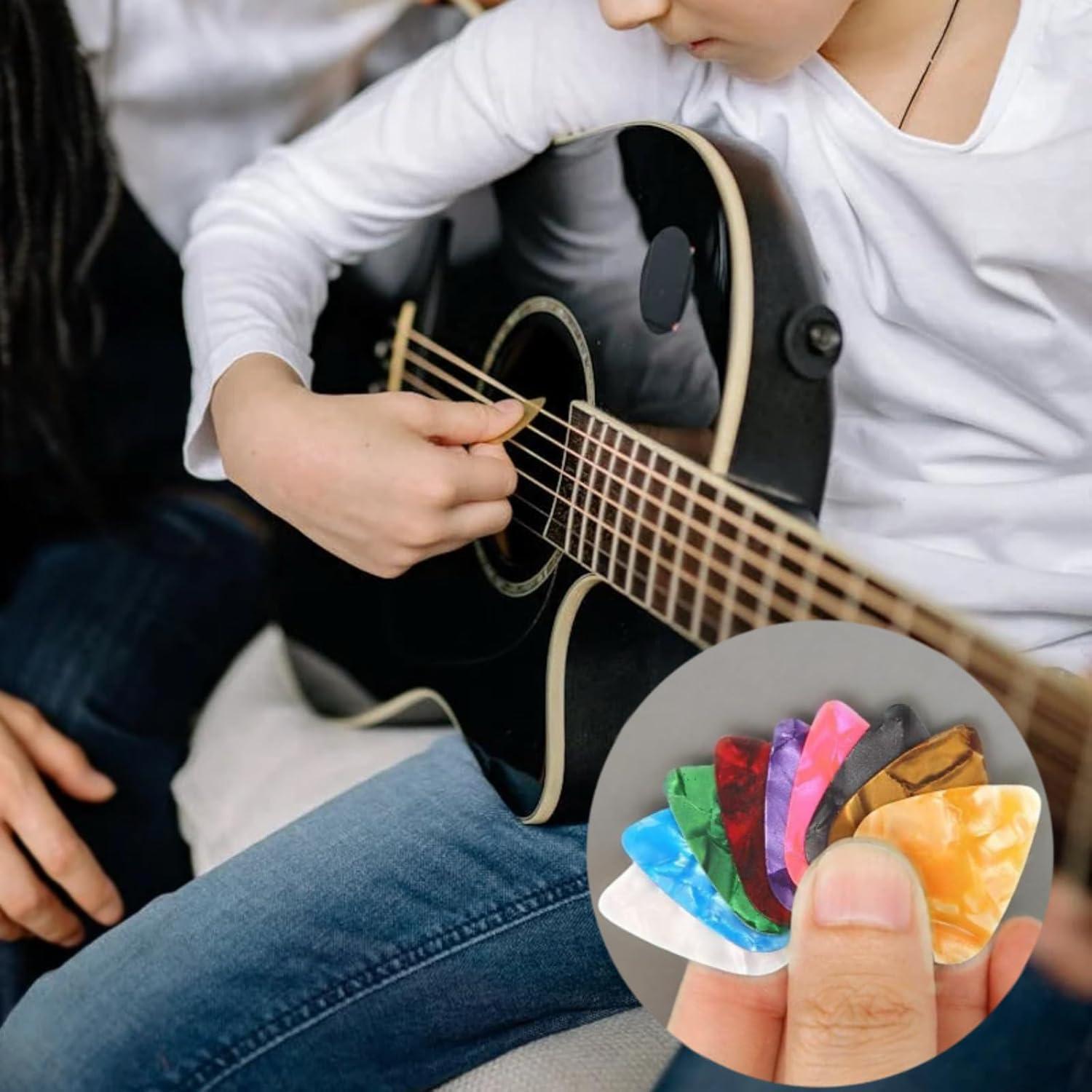 21 Púas de Guitarra Forebile con Caja Organizadora - 3 Grosores