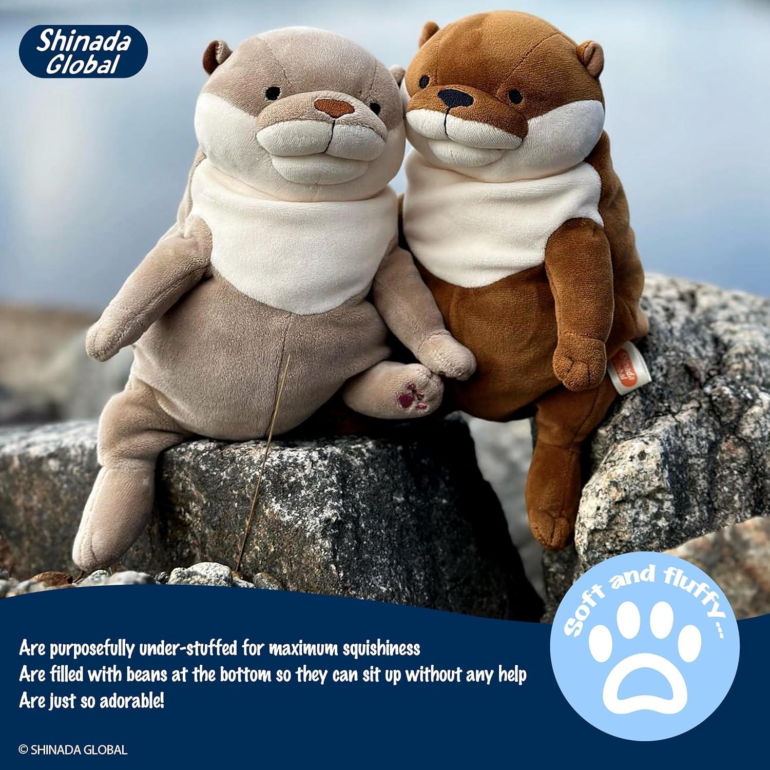 Peluches Nutria Mochi Shinada Global 30 cm Suave y Abrazable