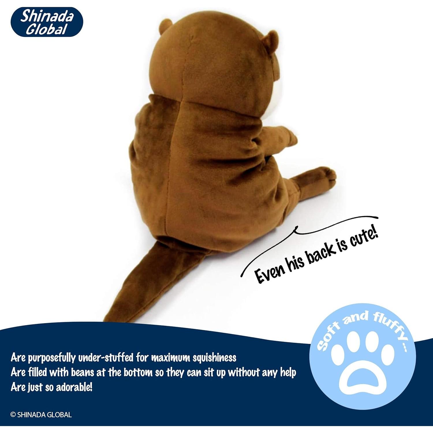 Peluches Nutria Mochi Shinada Global 30 cm Suave y Abrazable