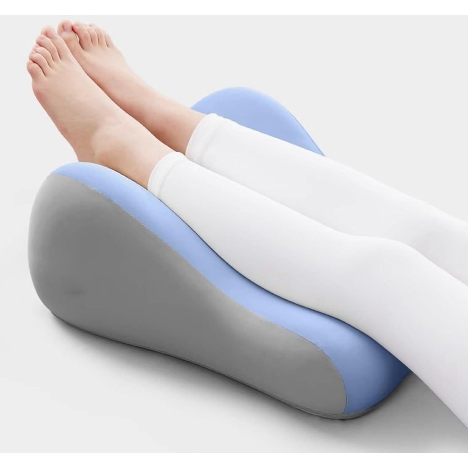 Cojín Ergonómico de Espuma Viscoelástica Azul para Parejas