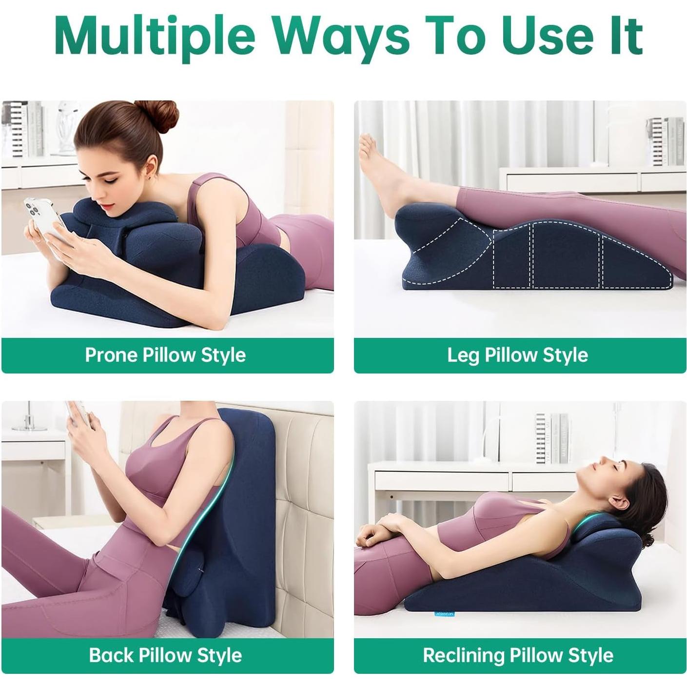 Almohada Ergonómica en Cuña MOONYOOY de Espuma Viscoelástica