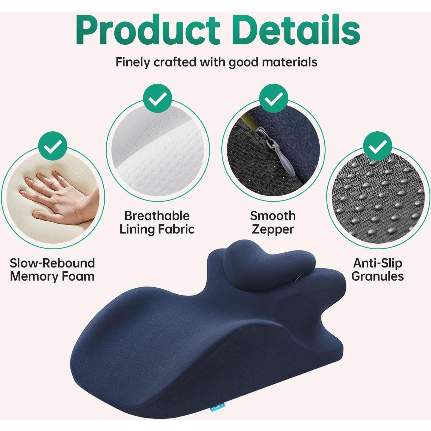 Almohada Ergonómica en Cuña MOONYOOY de Espuma Viscoelástica