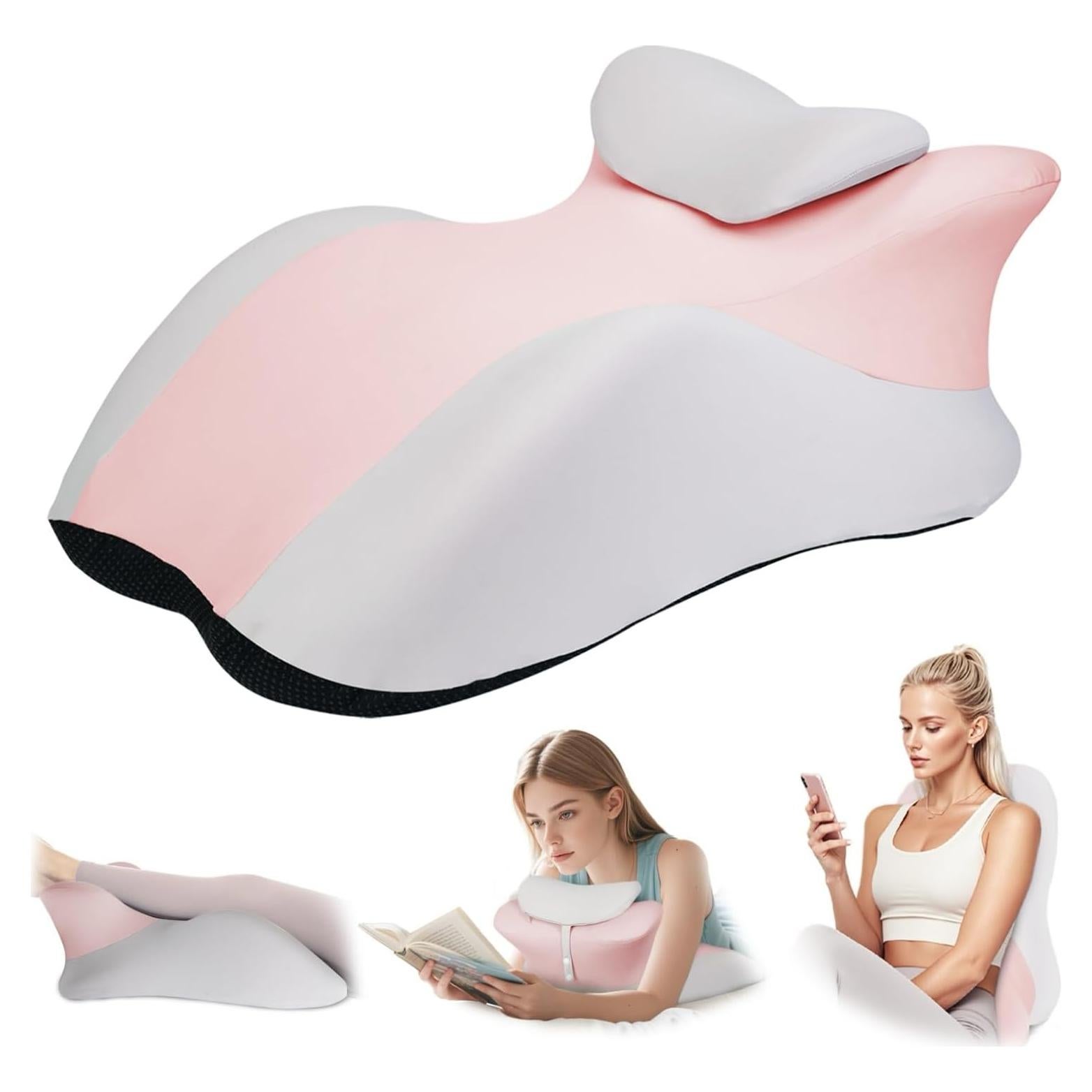 Almohada Ergonómica Triangular SKYTRAX COMF Rosa 60x36cm