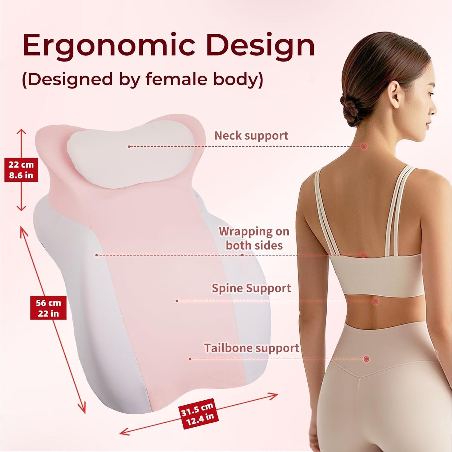 Almohada Ergonómica Triangular SKYTRAX COMF Rosa 60x36cm