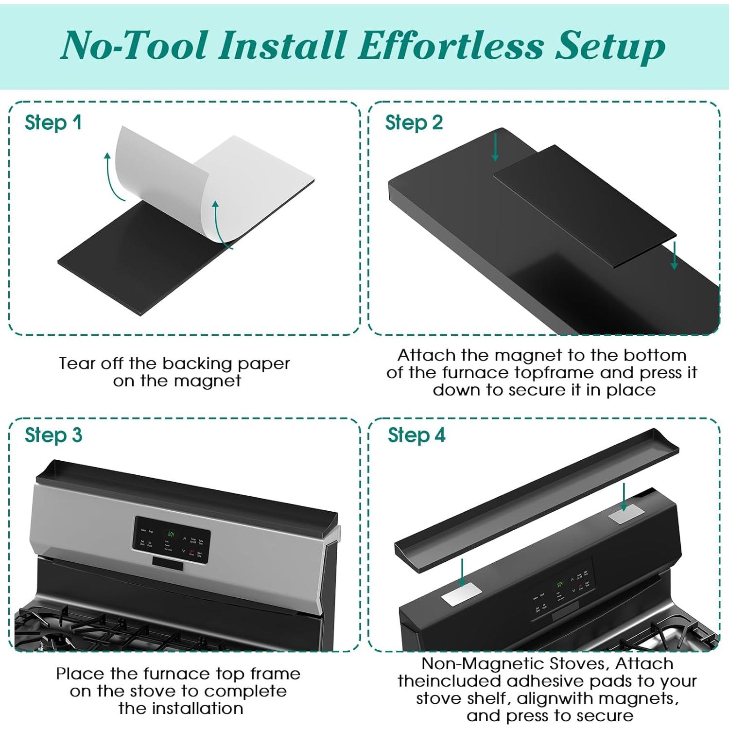 Estante Magnético de Cocina Foeacry 76x9.2x3.5cm Acero Inoxidable