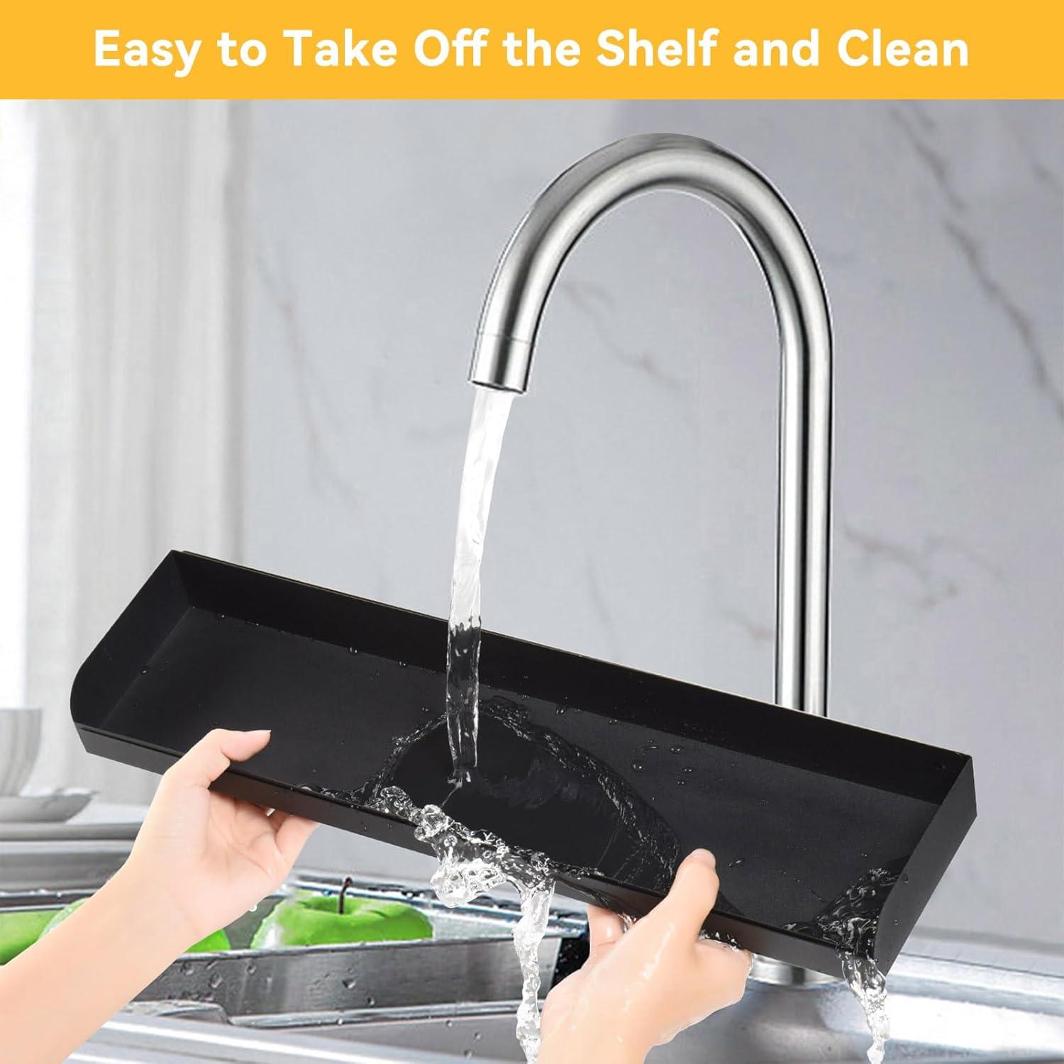 Estante Magnético OTraki Ajustable 42-81 cm Acero Inoxidable Negro