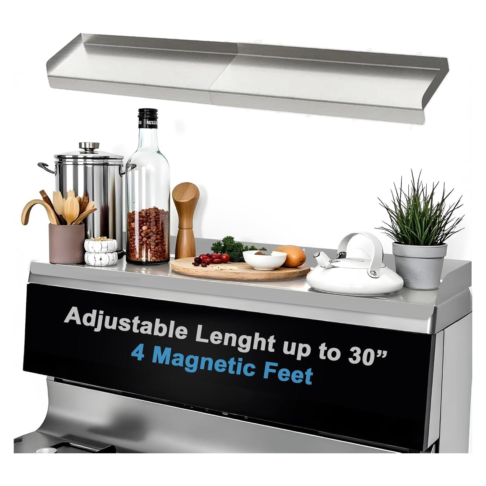 Estante de Almacenamiento Ajustable Performore Acero Inoxidable 2 Piezas