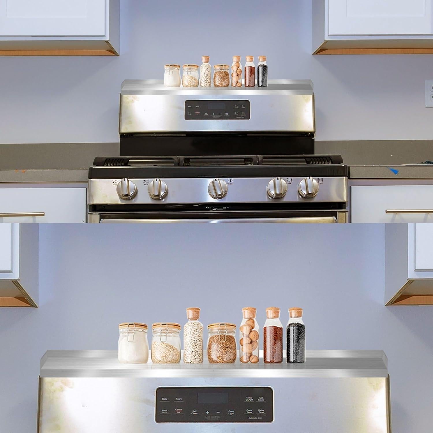 Estante de Almacenamiento Ajustable Performore Acero Inoxidable 2 Piezas