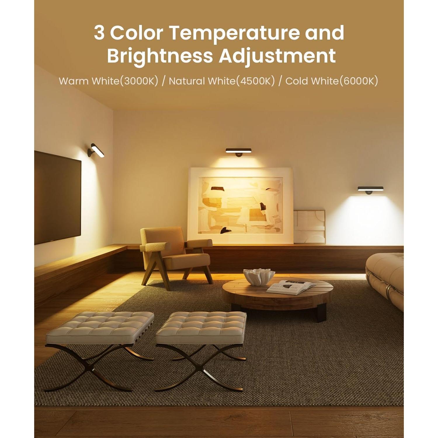 Apliques de Pared LED Recargables PopoIron 2P 15 Colores RGB