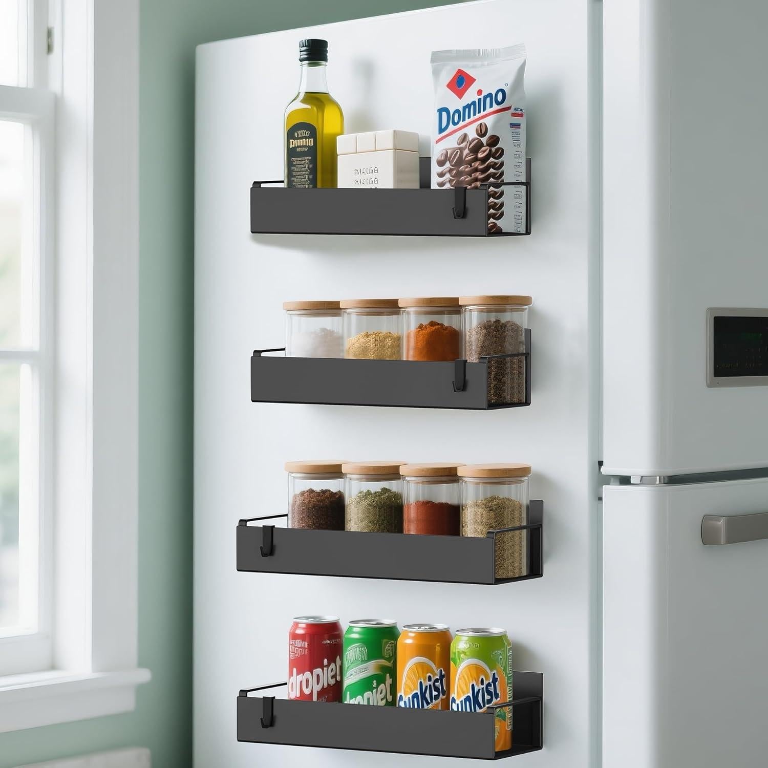 Organizador de Especias Magnético ITHWIU 4 Paquetes 21.6x26.9cm