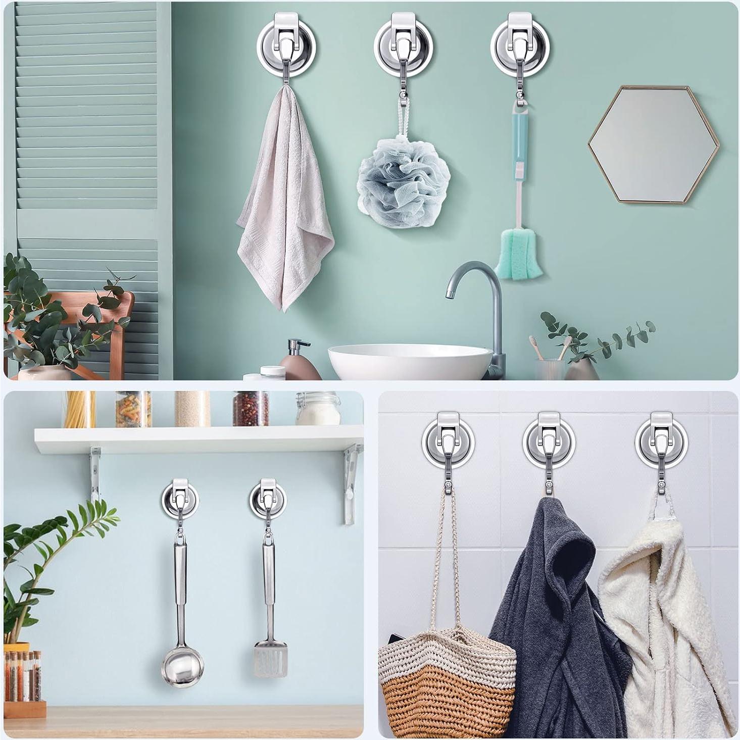 Ganchos de Ventosa iRomic Alta Resistencia 2 Pack Plata