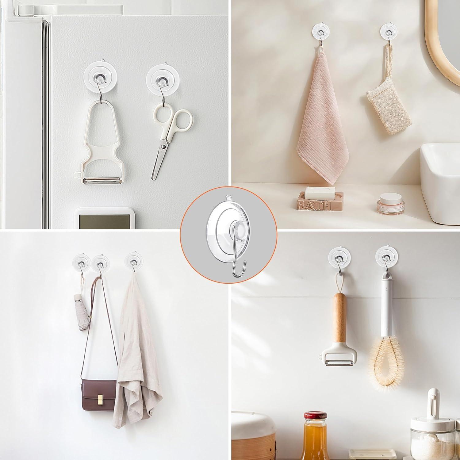 Ganchos de Ventosa Reutilizables Scaups - 18 Piezas 4.49cm