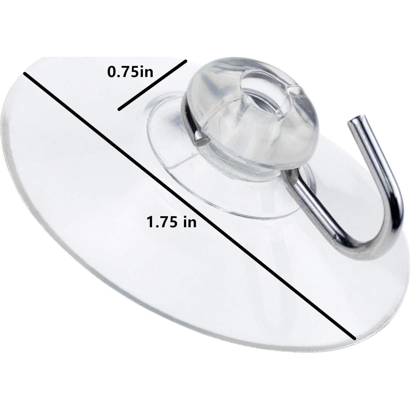 Ganchos de Ventosa Yesland 80 Pcs Transparentes 4.5 cm