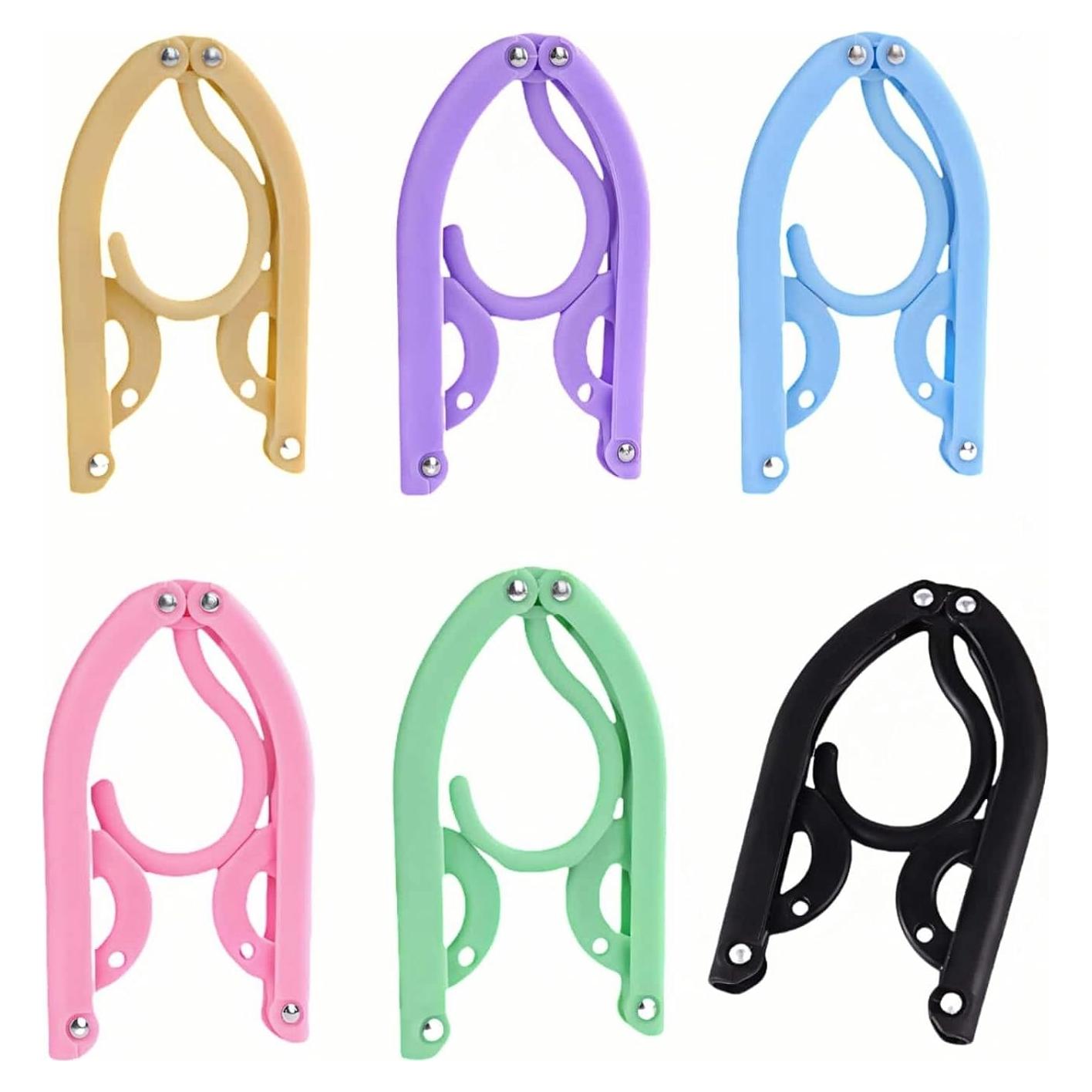 Pack de 6 Perchas Plegables Chinshwehaw Antideslizantes