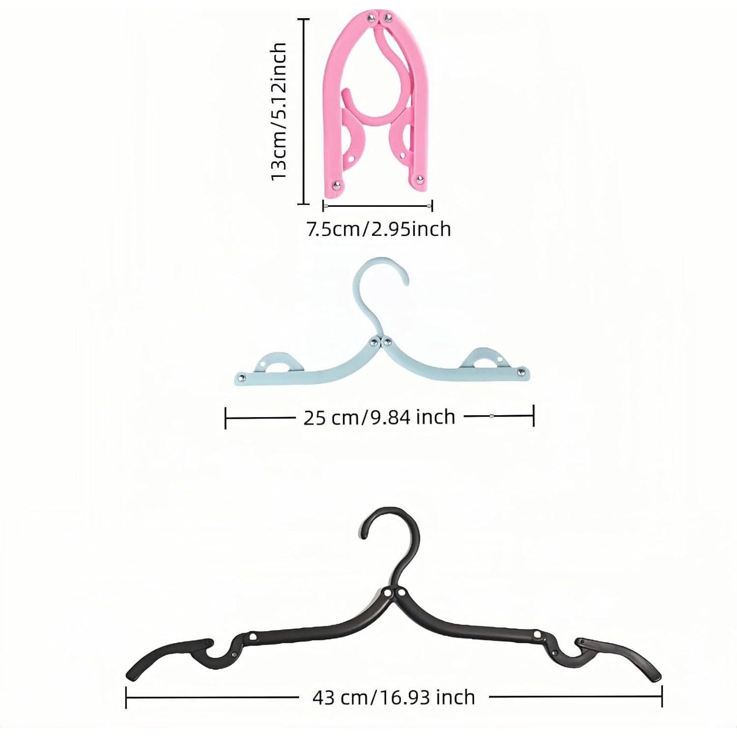 Pack de 6 Perchas Plegables Chinshwehaw Antideslizantes