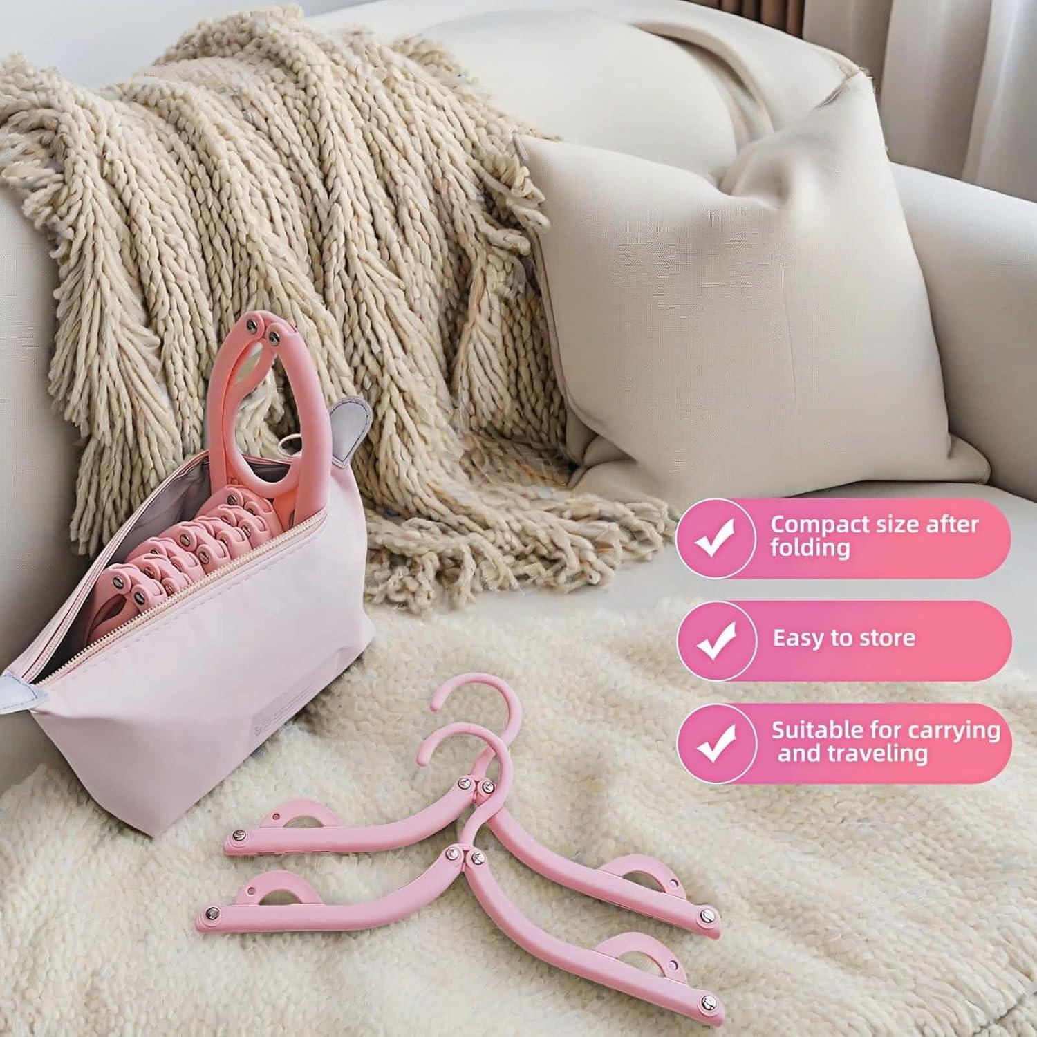 Pack de 6 Perchas Plegables Chinshwehaw Antideslizantes