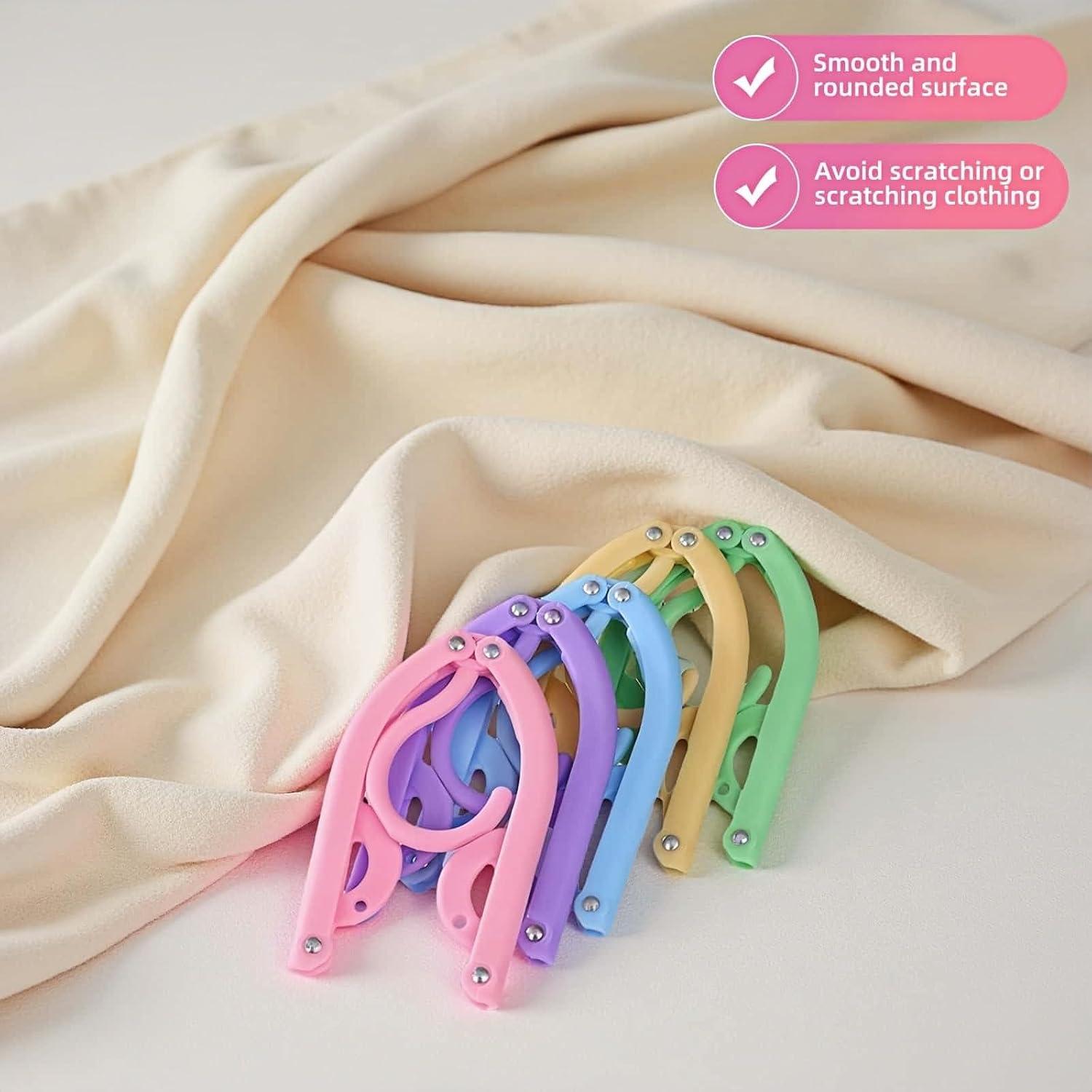 Pack de 6 Perchas Plegables Chinshwehaw Antideslizantes