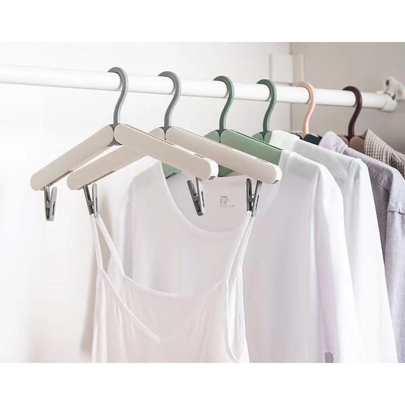 Paquete de 4 Perchas Plegables DPWZTIA Blancas para Viaje