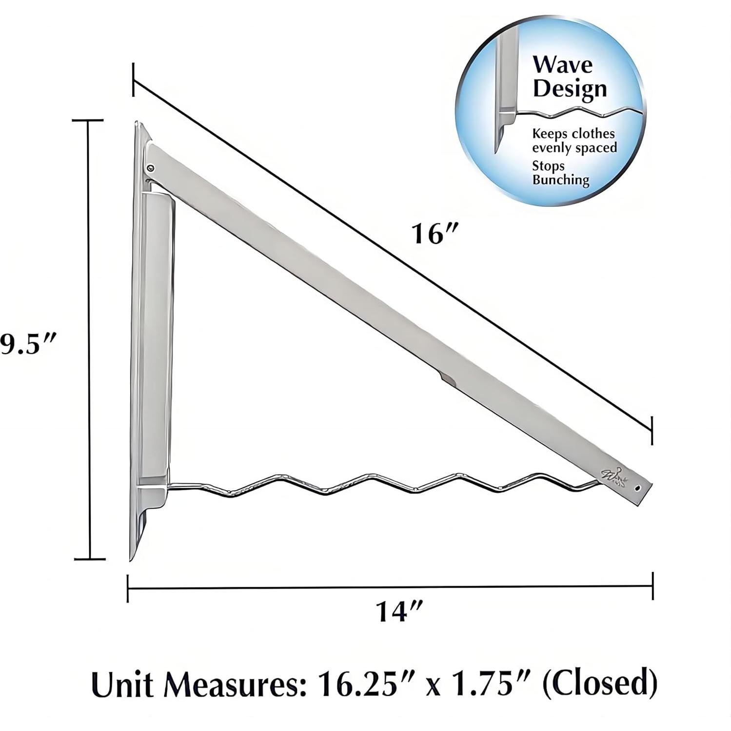 Estante de Secado de Ropa Plegable Qingguaoguao 42.2cm