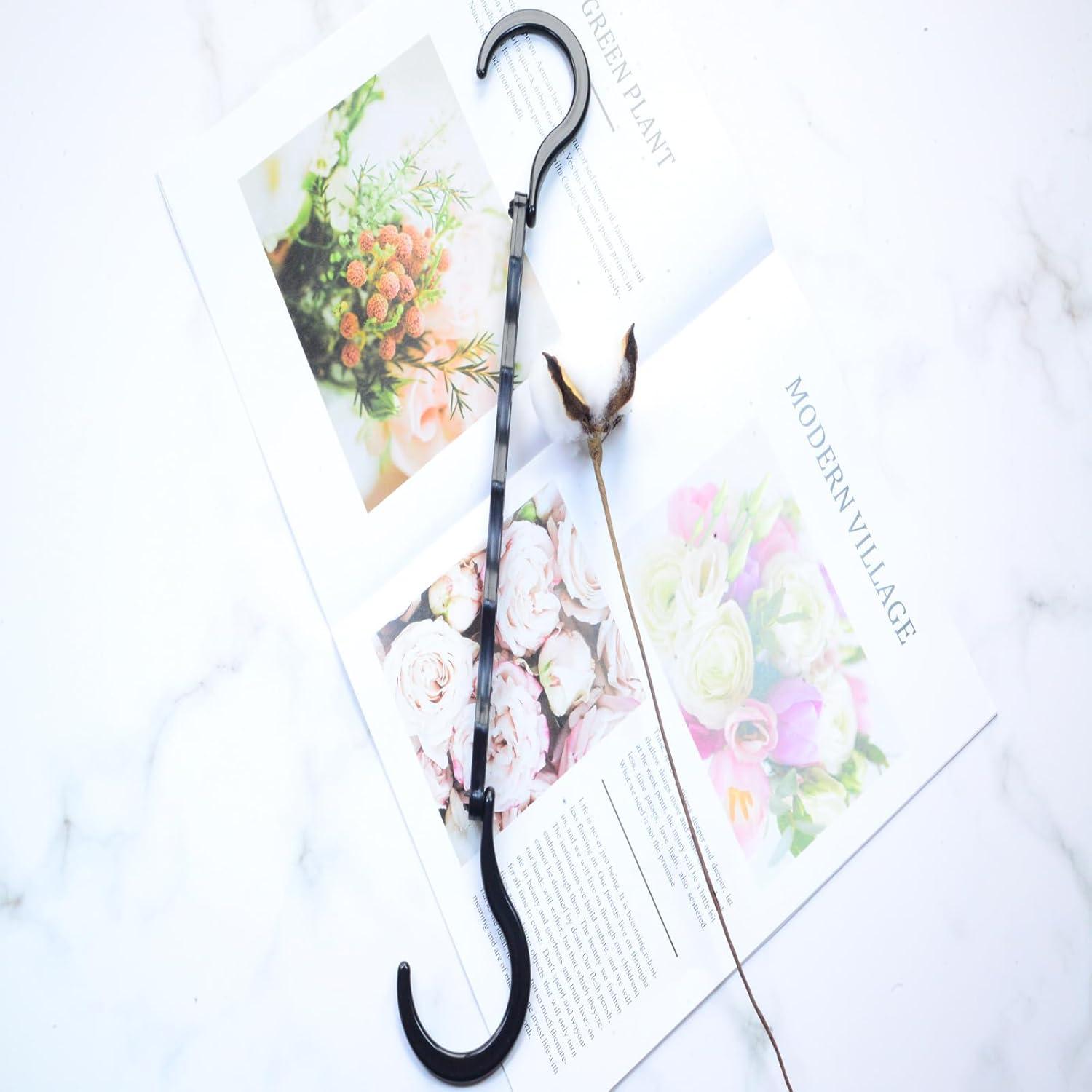 Paquete de 8 Perchas Ahorra Espacio WONGPERG Plástico Negro