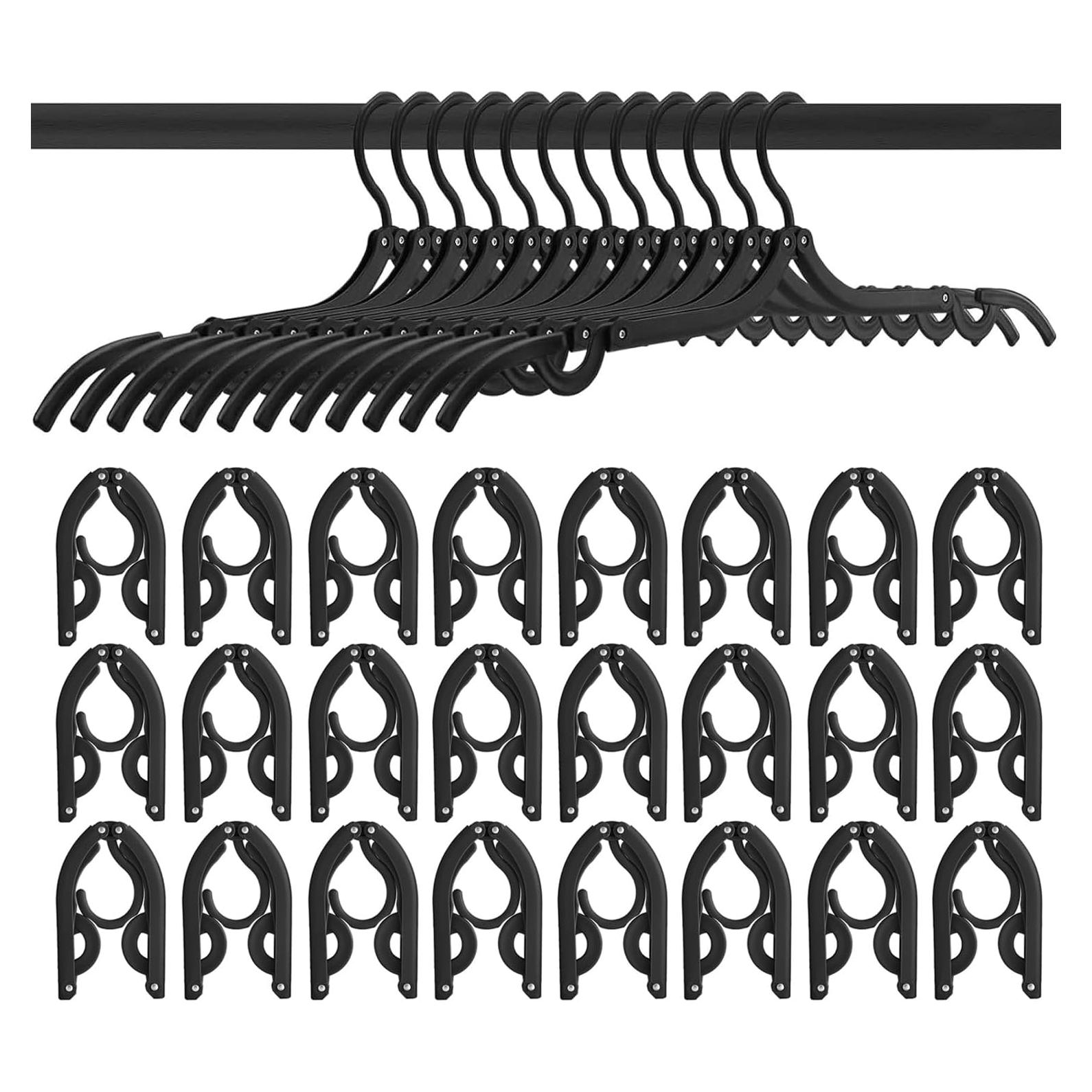 Perchas Plegables de Viaje Heshebuy - 24 Piezas Multifuncionales
