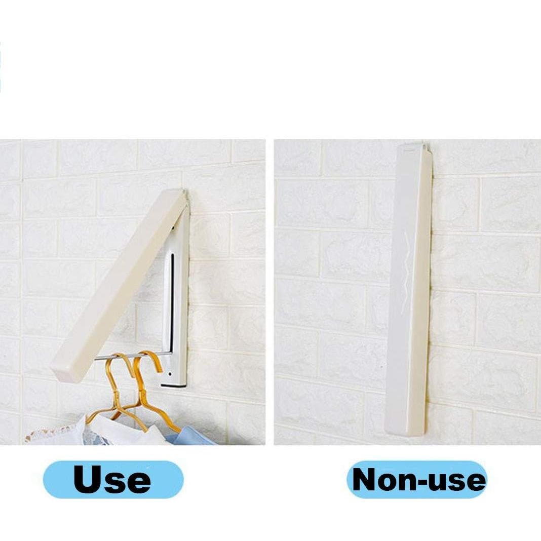 Perchero Plegable Montado en Pared MXFDOKD Blanco 5kg