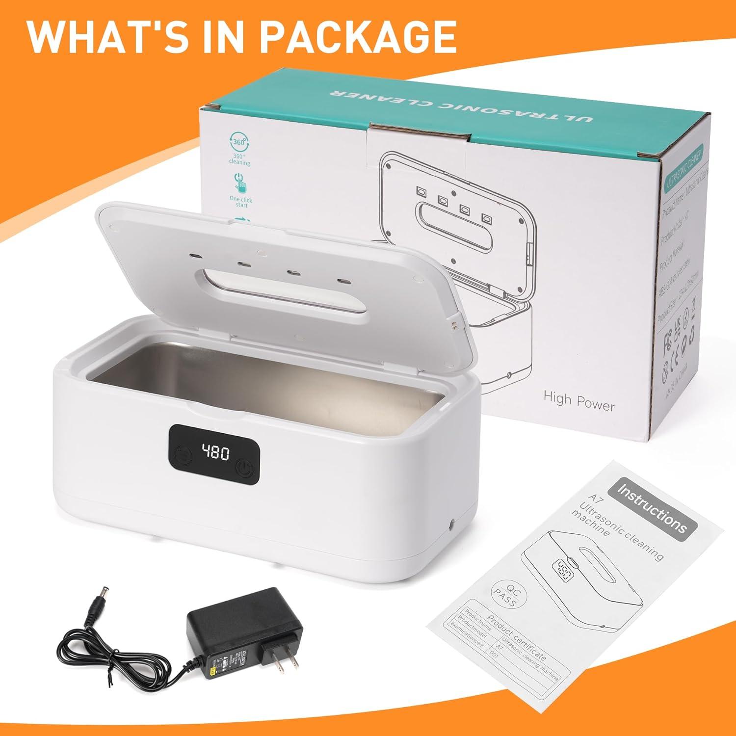 Limpiadora Ultrasónica de Joyas Snawowo A7 - 800ml, 49KHz