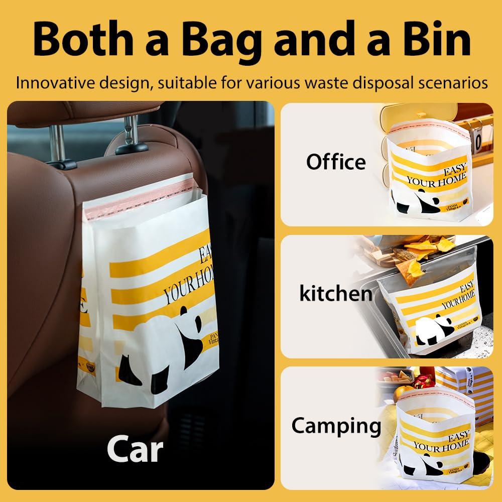 30 Bolsas de Basura Portátiles Adhesivas Yantai 24.89x11.68cm