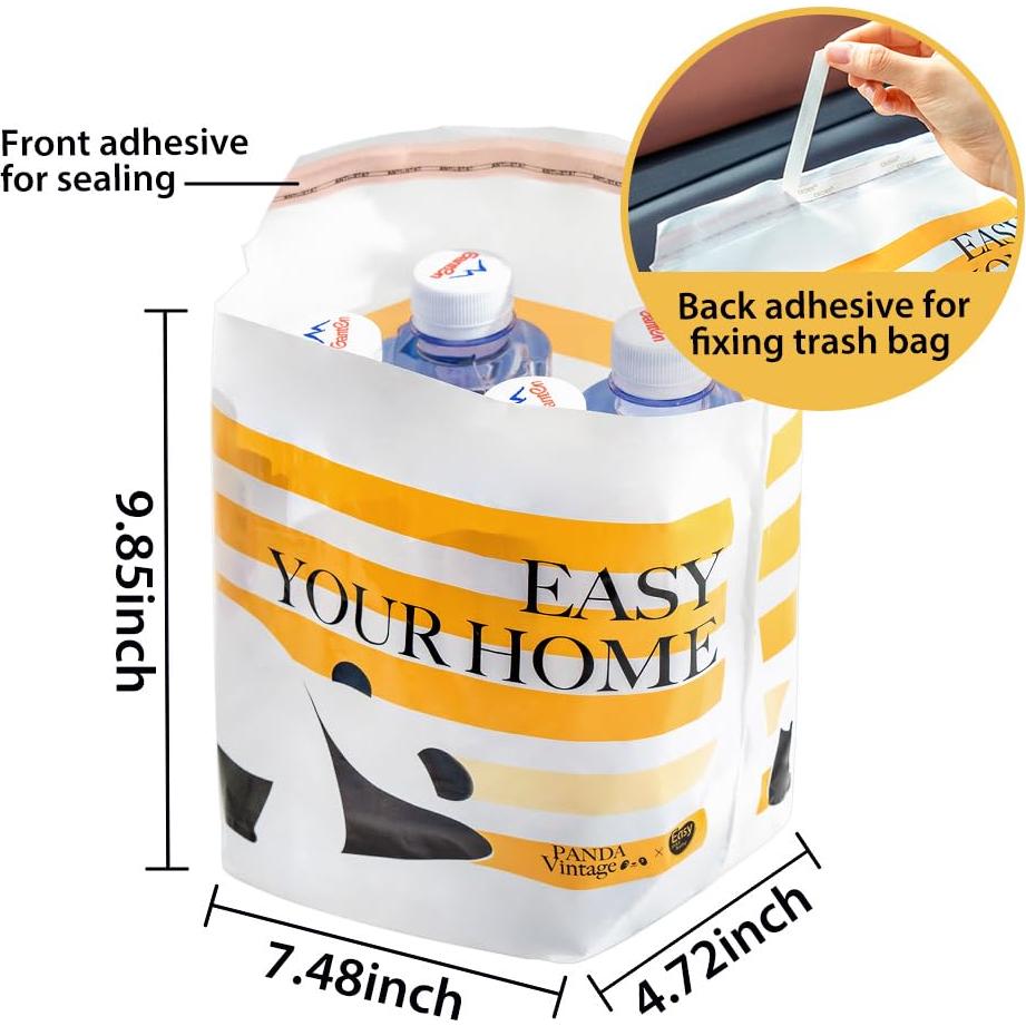 30 Bolsas de Basura Portátiles Adhesivas Yantai 24.89x11.68cm