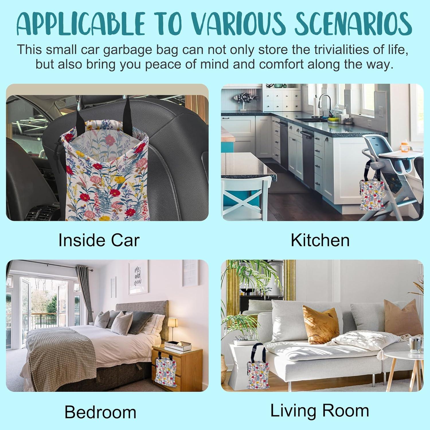 Bolsa de Basura para Auto KXWQTRDD Coloridas 34.8x27.9cm